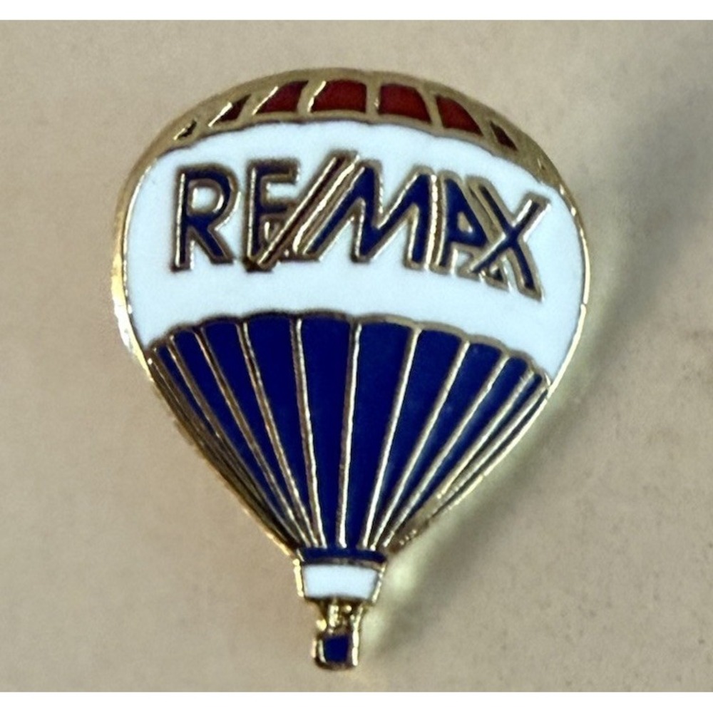 ReMax Hot Air Balloon Logo Lapel Pin Real Estate Company Enamel